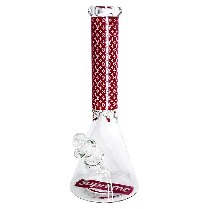 14″ 7mm Stylish Glow-in-the-Dark Thick Glass Bong