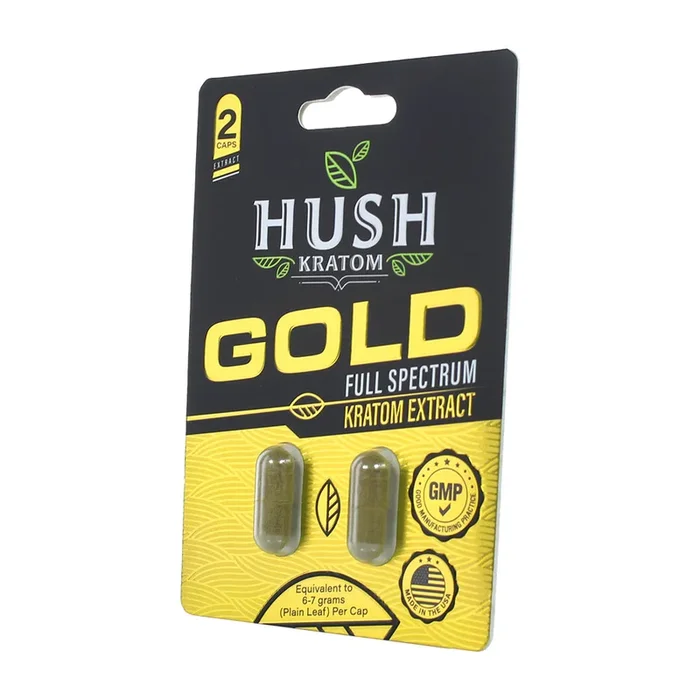 2Ct Gold Kratom Capsules Hush