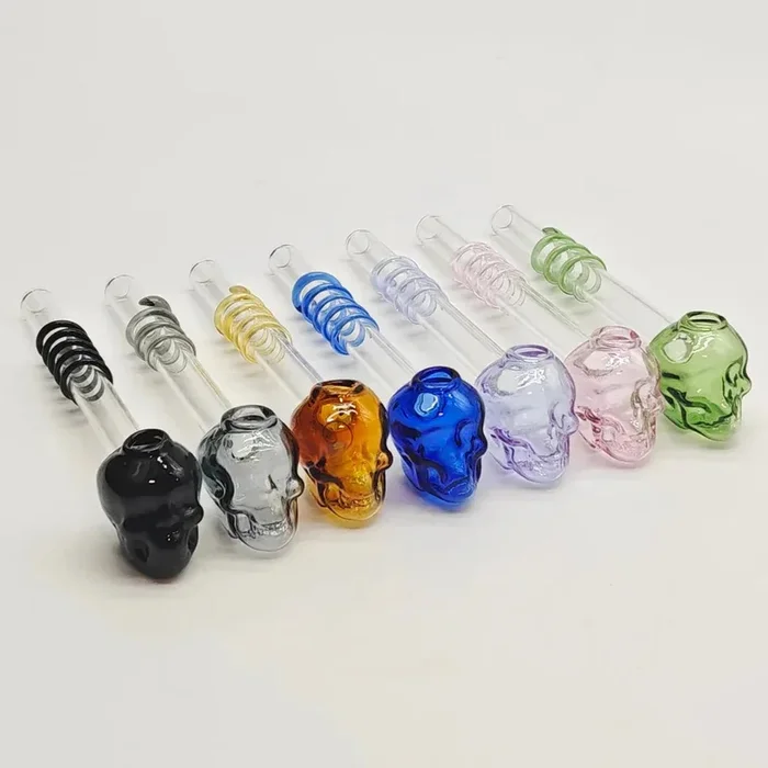 5″ Coloured Skull Oil Burner Pipe