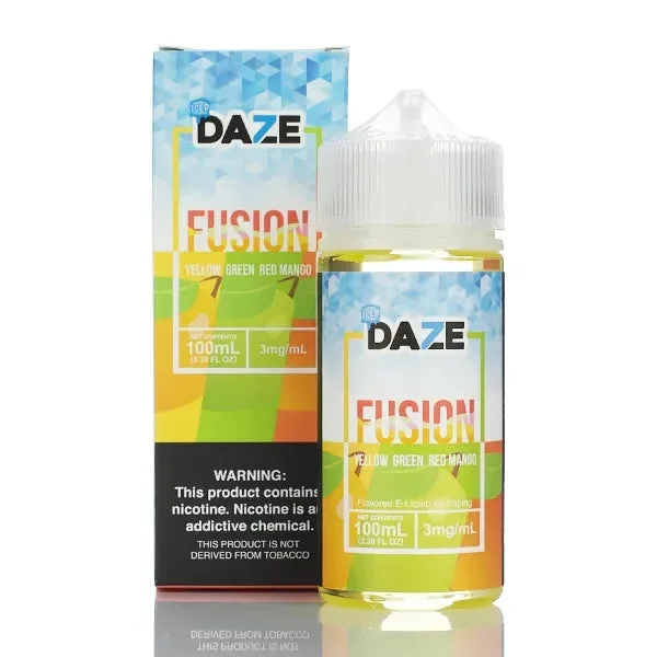 7 Daze Fusion TFN – Yellow Green Red Mango ICED – 100ml