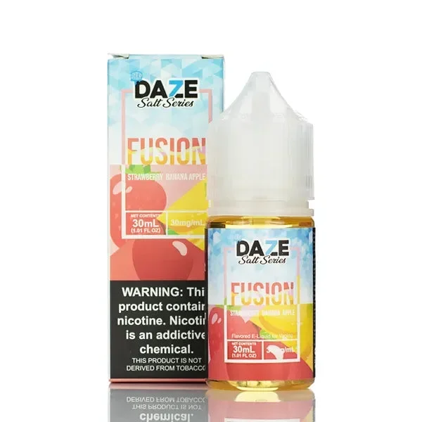 7 Daze Fusion TFN Salts – Strawberry Banana Apple ICED – 30ml