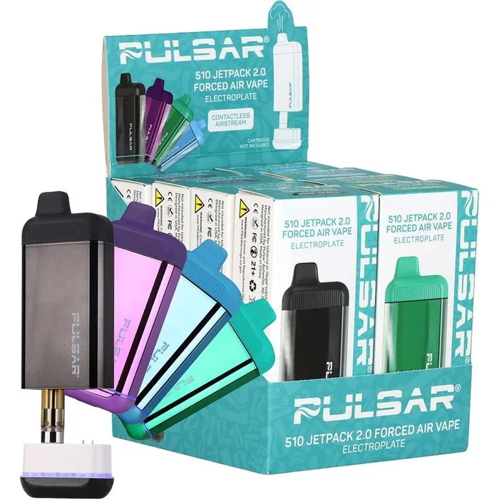 8CT DISPLAY – Pulsar DL 510 Jetpack 2.0 Variable Voltage Forced Air Vaporizer – 650mAh / Assorted Colors