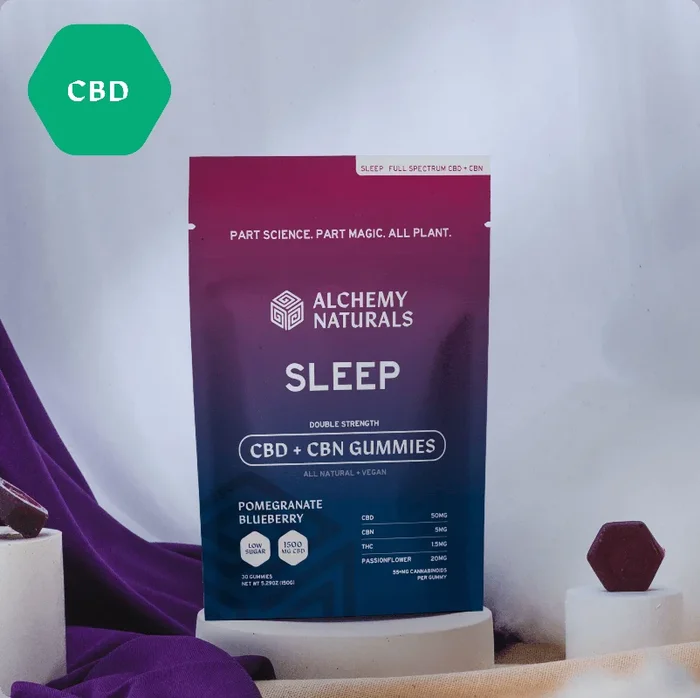 Alchemy Naturals CBD Gummies For Sleep – Full Spectrum CBD + CBN