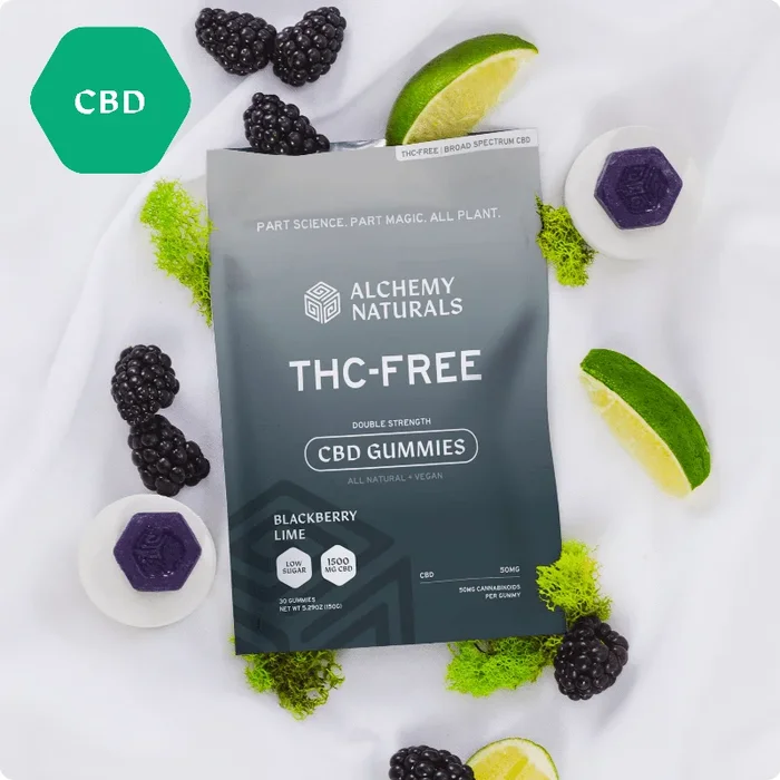 Alchmey Naturals Broad Spectrum CBD Gummies – THC Free