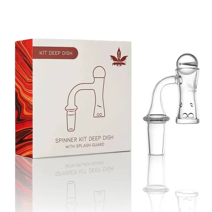 aLeaf Quartz Banger Spinner Kit – Deep Dish/14mm M/90 Degree