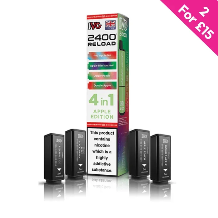 Apple Edition – IVG 2400 Reload 4-in-1 Prefilled PODS