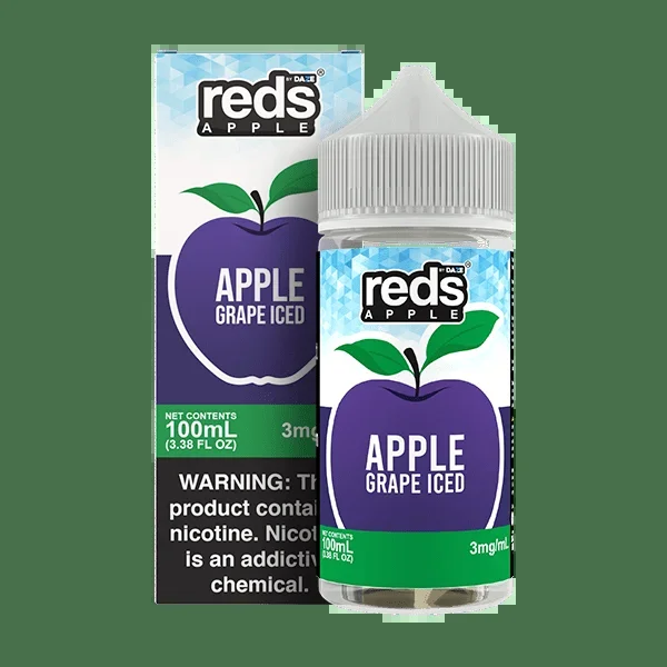 Apple Grape ICED – Red’s Apple E-Juice by 7 Daze – 100mL