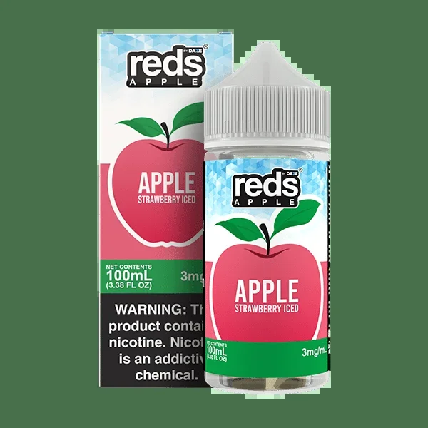 Apple Strawberry ICED – Red’s Apple E-Juice by 7 Daze – 100mL