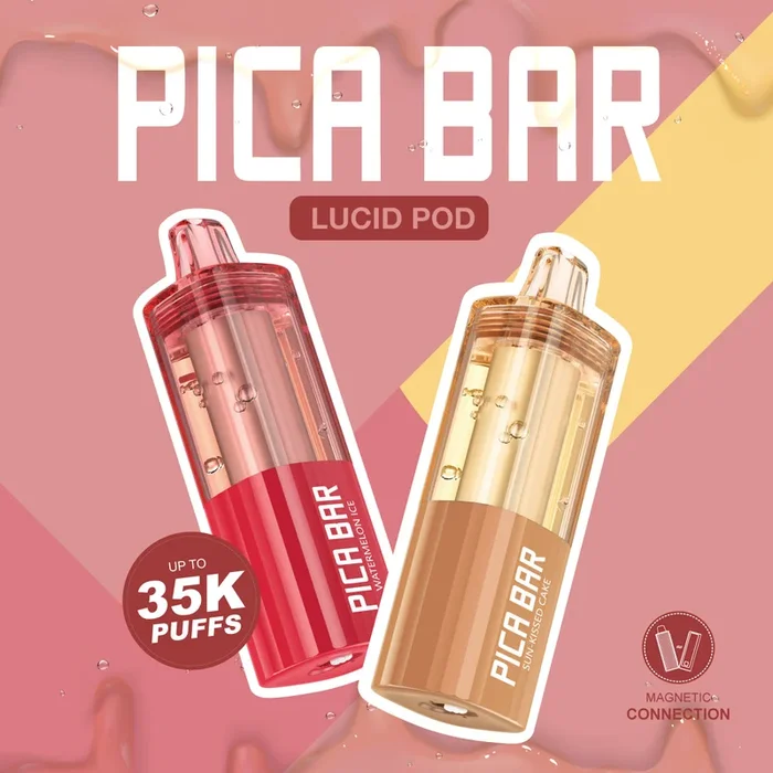 Assembled in USA | PICA BAR “LUCID” 35K Disposable POD – 35,000 Puffs