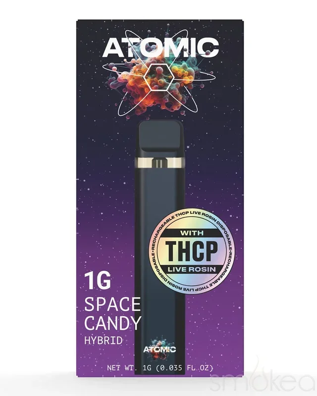 Atomic Delta 1g Delta 8 + THCP Live Resin Vape – Space Candy