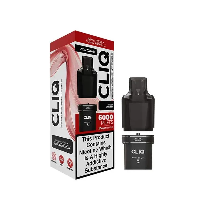 Avomi CLIQ Prefilled Vape Pod + Refill – Fizzy Cherry
