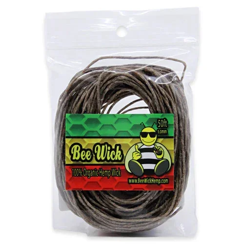 Bee Wick – 50ft Organic Hemp Wick