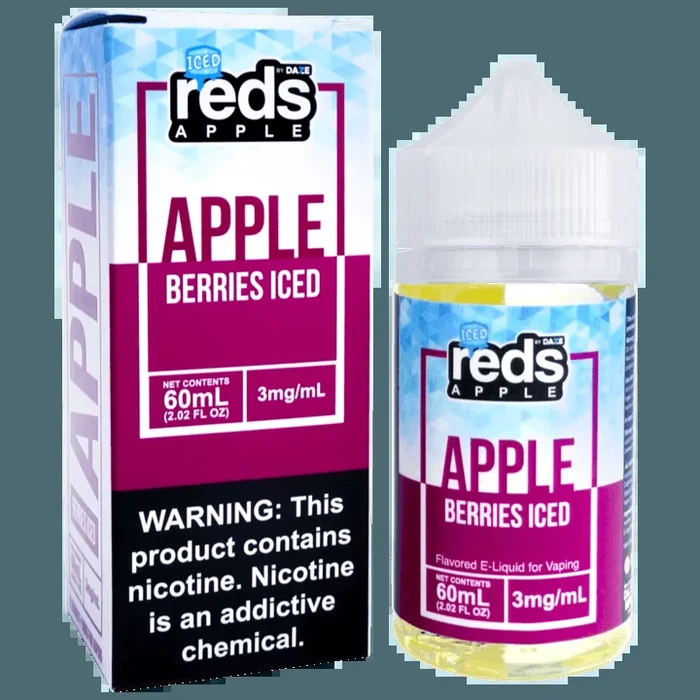 Berries ICED Reds Apple by 7 Daze E-Liquid (60ml)(ON SALE)