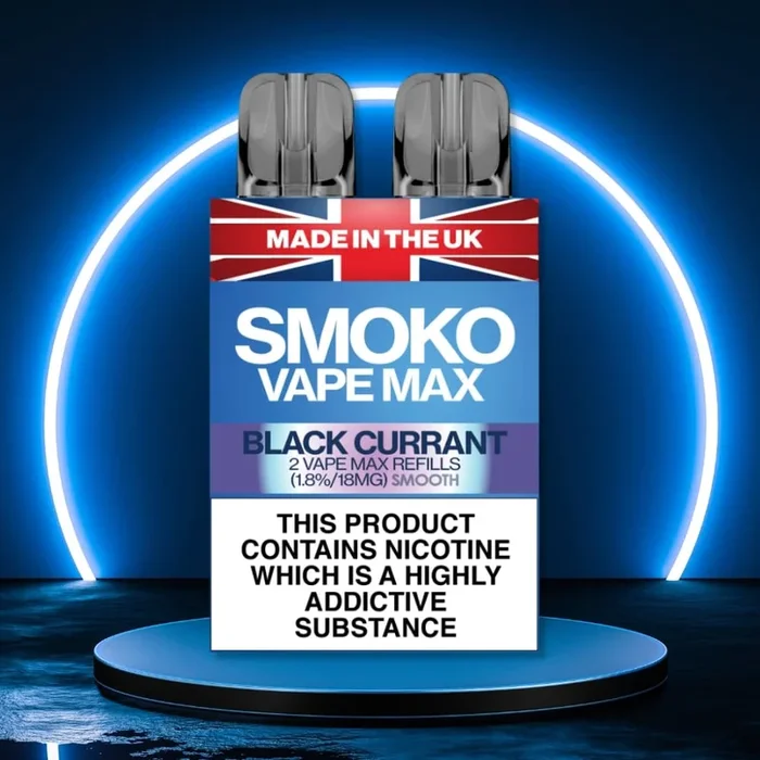 BLACK CURRANT VAPE MAX REFILLS