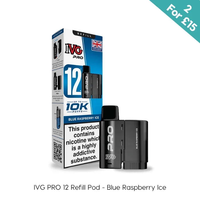 Blue Raspberry Ice – IVG PRO 12 Pods