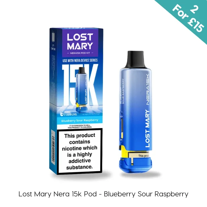 Blueberry Sour Raspberry – Lost Mary Nera 15K Prefilled Pods