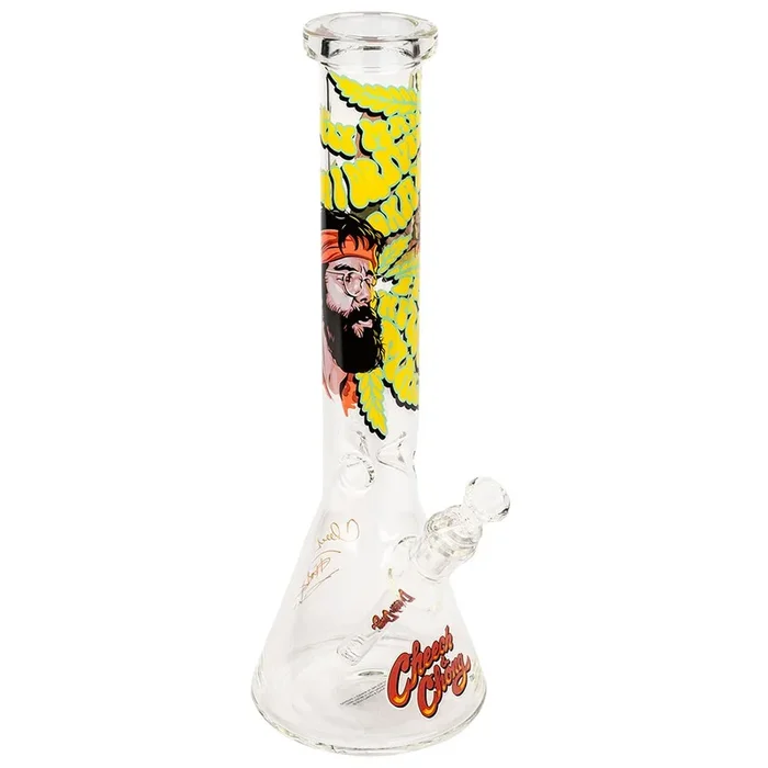 Cheech & Chong Glass Parked Beaker Bong – 15″ / 14mm F