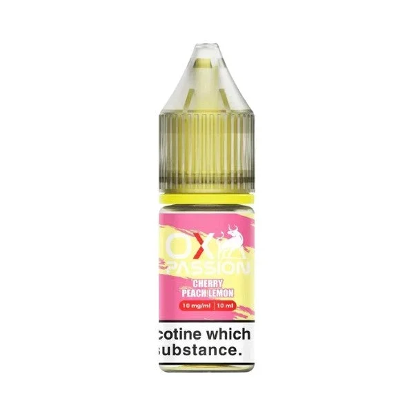 Cherry Peach Lemon Nic Salt by Ox Passion. – 10ml