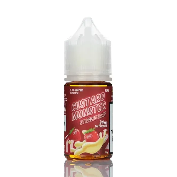 Custard Monster Salts – Strawberry Custard – 30ml