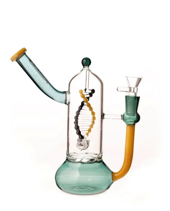 Daze Glass – Spinning DNA & Turbine Perc Glass Water Pipe