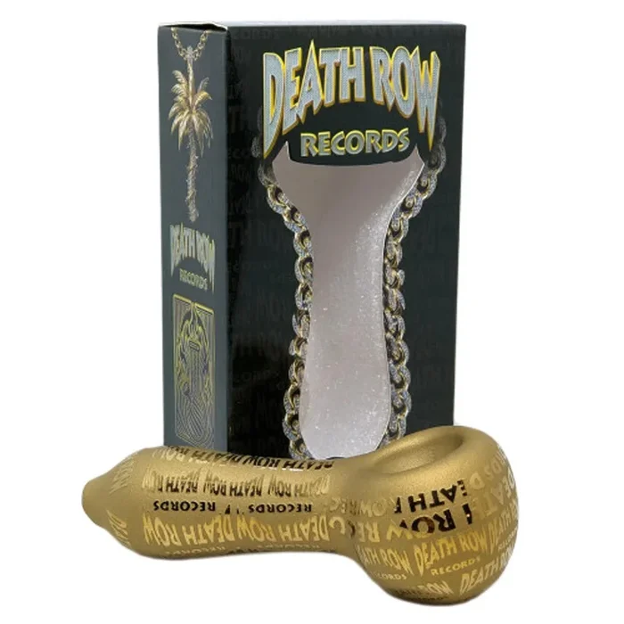 Death Row Records (Hand Pipe) 4″ Metallic Etched Spoon