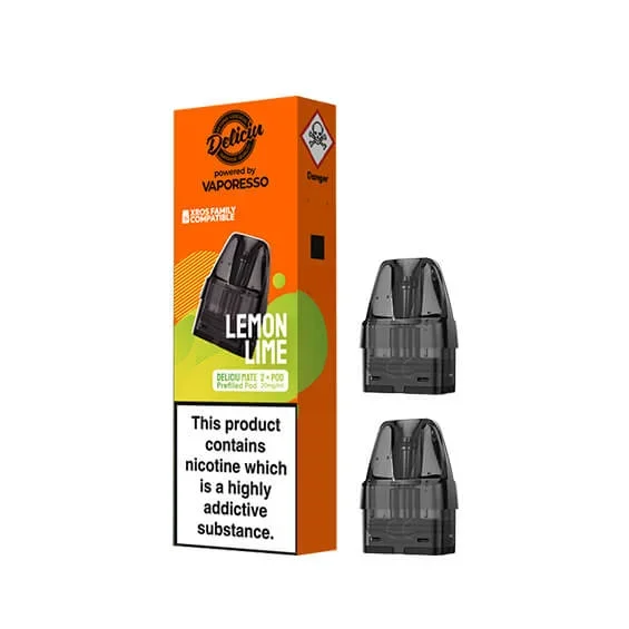 Deliciu Mate Lemon Lime Prefilled Vape Pods – 20mg