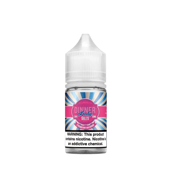 Dinner Lady Salt Nicotine Liquid – Strawberry Macaroon | 30mL