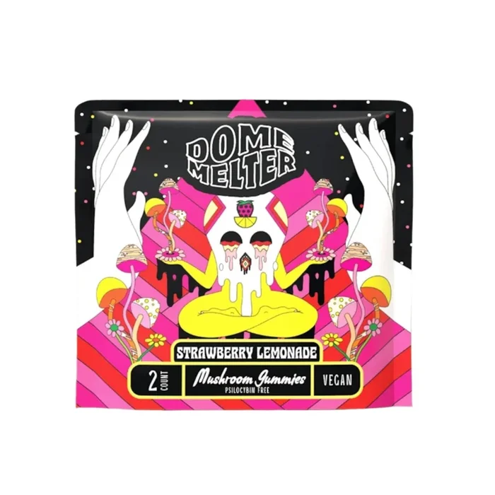 Dome Melter Magic Mushroom Strawberry Lemonade Gummies – 2ct