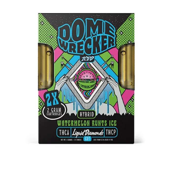 Dome Wrecker Watermelon Runtz Ice THC-A Duo Cartridges – 4000mg