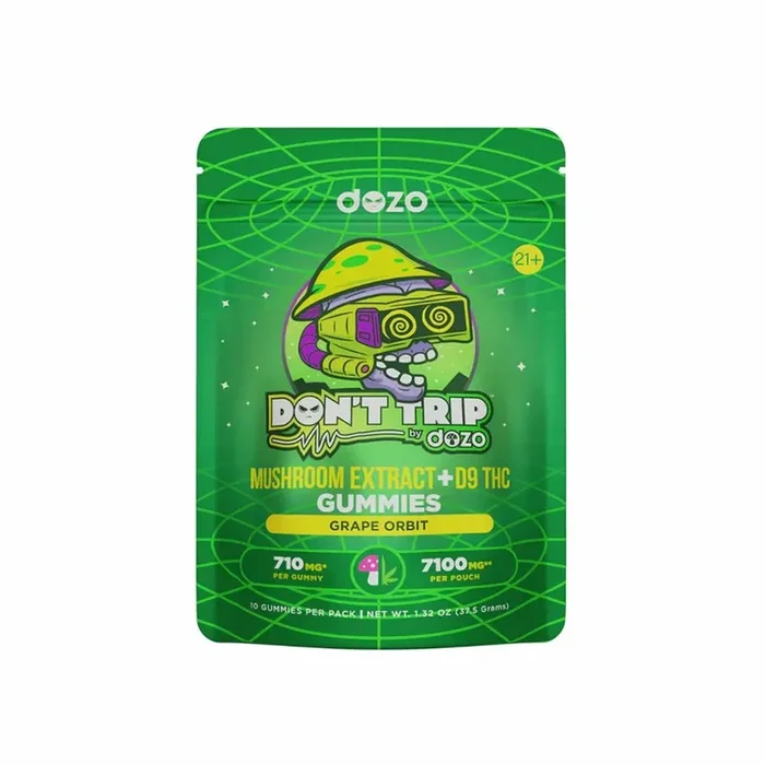 Don’t Trip by DOZO Mushroom Extract + Delta 9 THC Gummies 7100mg 10CT