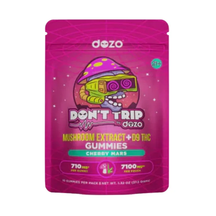 Dont Trip Shroom + Delta 9 Cherry Mars Gummies – 7100mg
