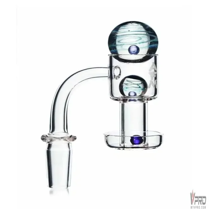 Dragon Glass Quartz Banger With 3 Marble Design Terp Pearls