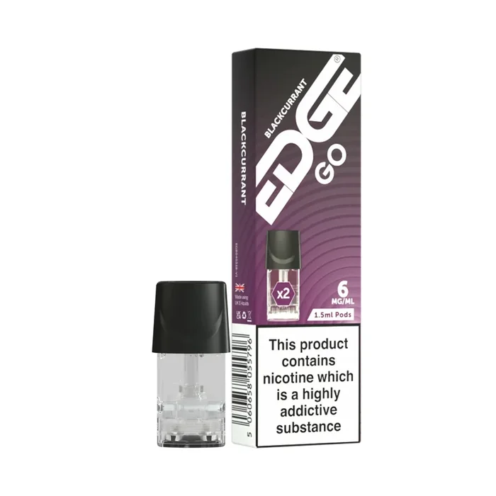 EDGE GO Prefilled Vape Pods – Blackcurrant – Pack of 2