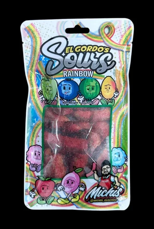 El Gordo Rainbow Chamoy Sours- 4 oz.