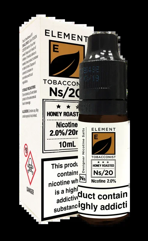 Element NS20 Honey Roasted Tobacco Nicotine Salt High-VG ELiquid
