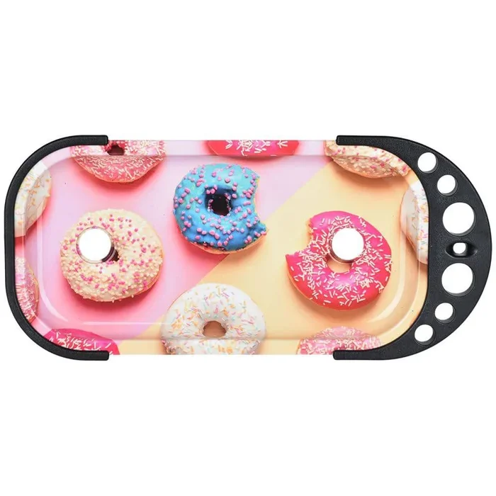 Elevated Metal Rolling Tray & Cone Loader Kit – Donut / 9.25″x 4.2″