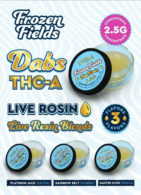 Frozen Field – THC-A Concentrates Live Resin (Dabs)