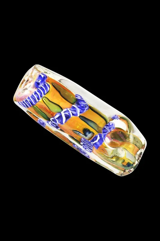 Fumed Metallic Abstract Squared Hand Pipe