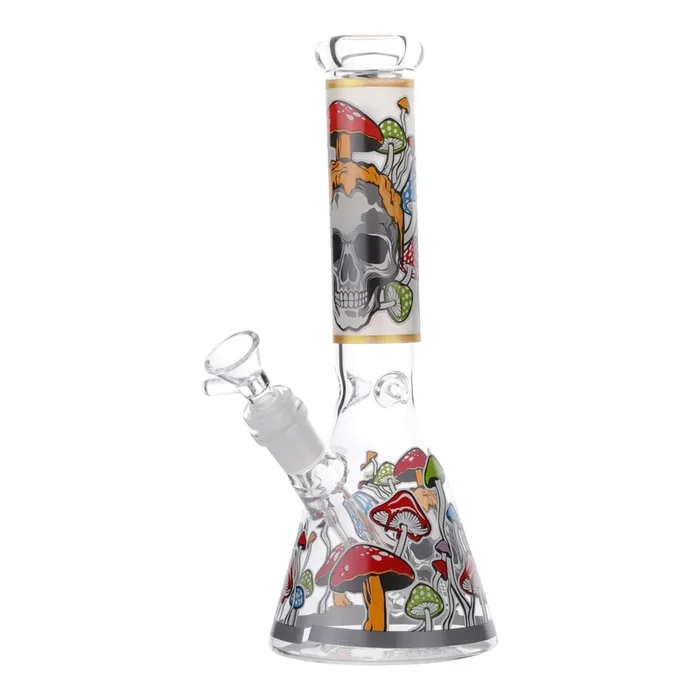 GITD Skull Cap Bong – 10in