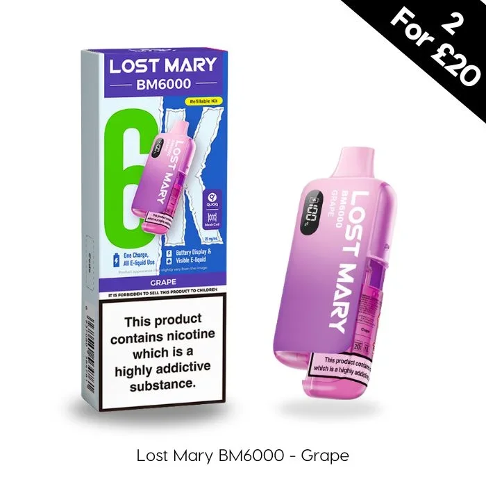 Grape – Lost Mary BM6000 Prefilled Pod Kit
