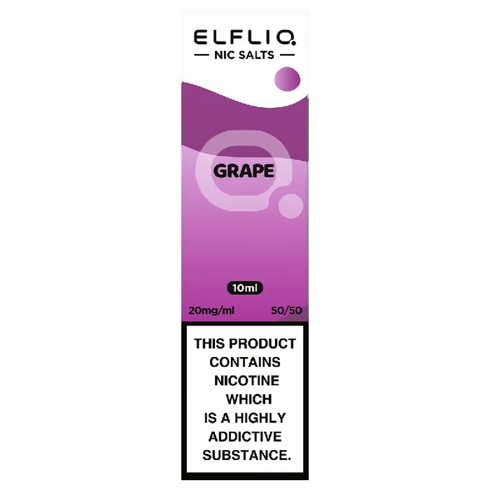 Grape Elfliq Nic Salt by Elfbar – 10ml