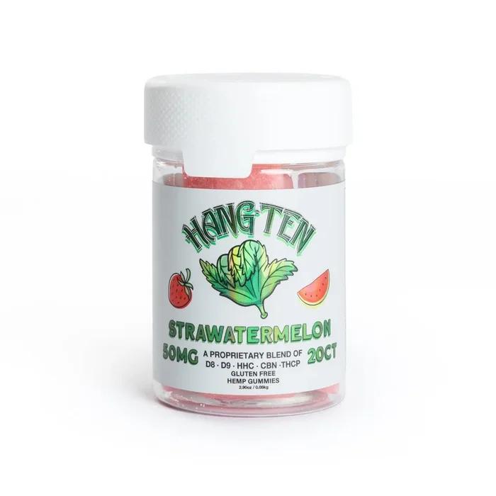 HANG-TEN 50mg Gummies – Strawatermelon