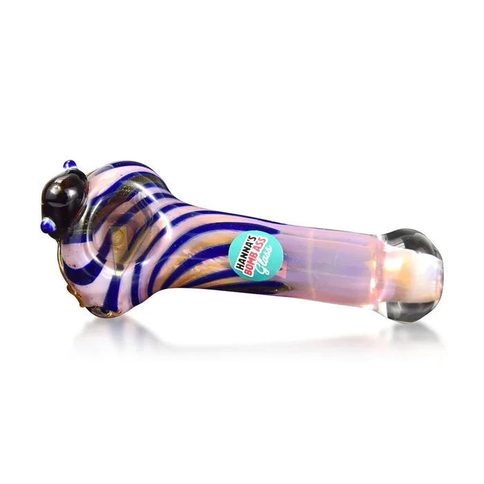 Hanna’s Bomb Ass Glass 4″ Fumed w/Frog Hand Pipe