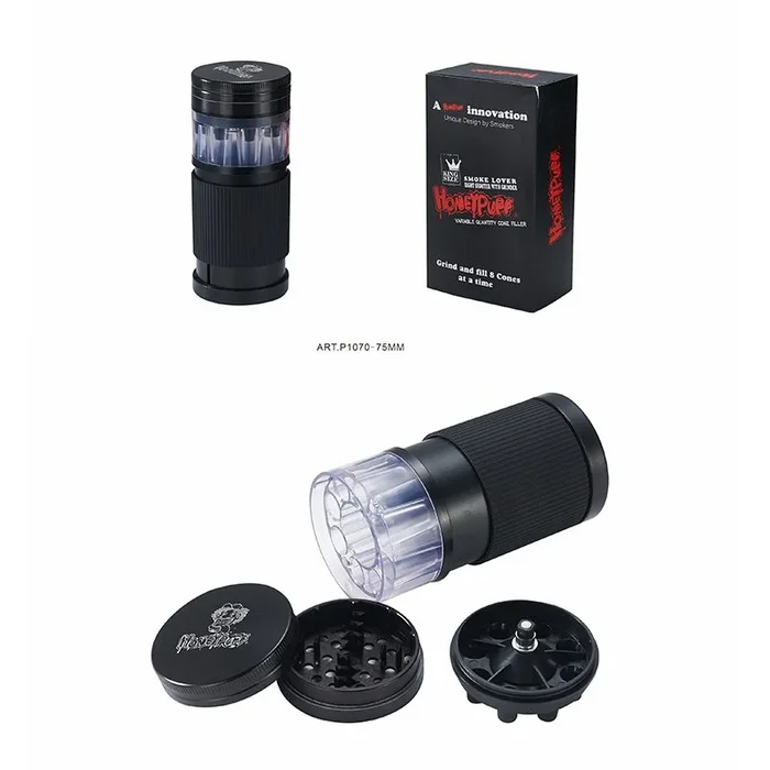 Honey Puff – 75mm 4-Pc Plastic Grinder