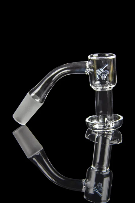 Honeybee Herb Honeysuckle Bevel Quartz Banger – Yellow Line