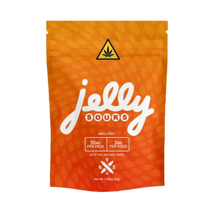 Jelly Sours 50MG Delta 9 THC Tarts (25ct)