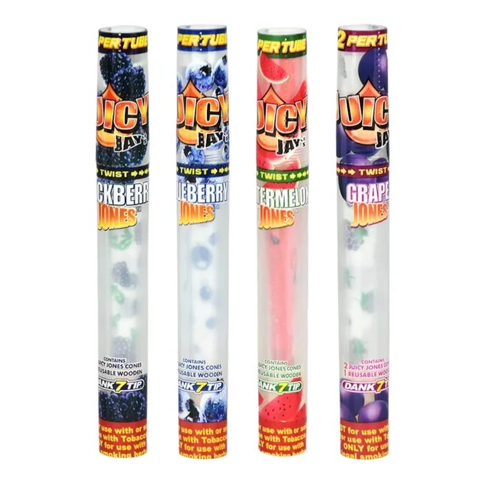 Juicy Jay’s Pre-Rolled Cones & Wood Tip – 2 Pack