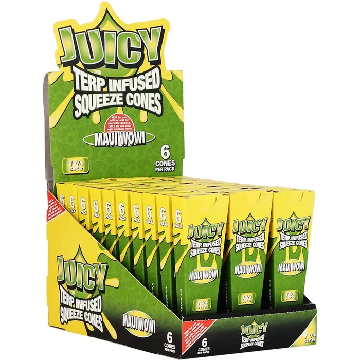 Juicy Terp Infused Squeeze Cones | Maui Wowi | 30pk Display
