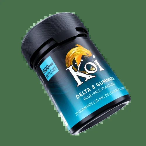 Koi – Delta 8 – Gummies – Blue Razz 20pcs 500mg