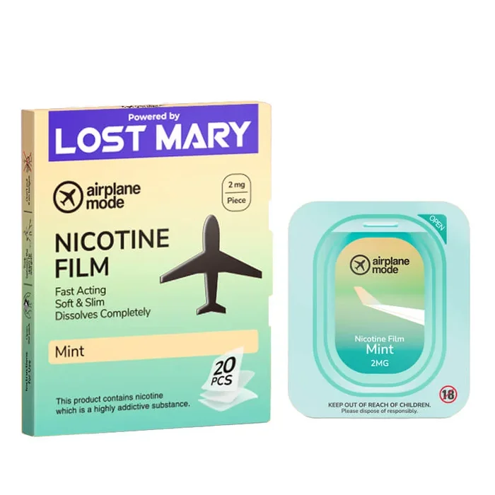 Lost Mary Airplane Mode Mint Nic Film – 2mg/ Strip – 20pk